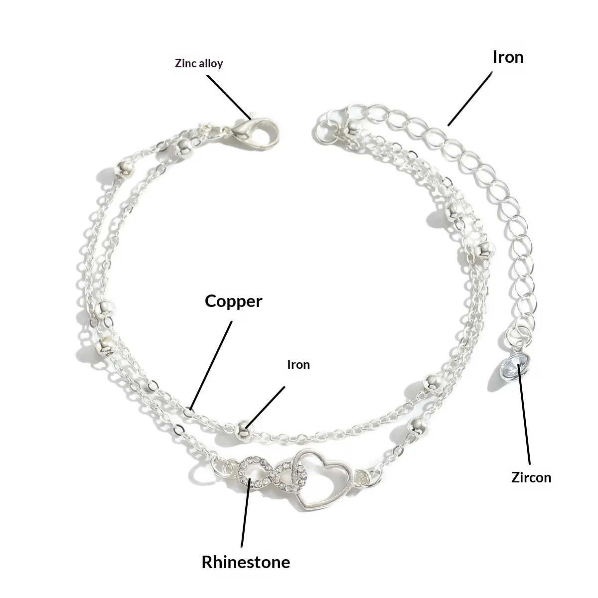 retro-silver-figure-eight-heart-double-layer-anklet